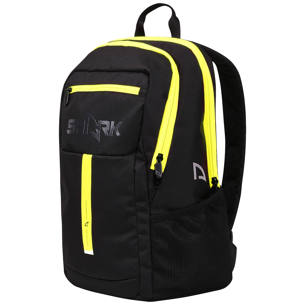 Shark Racket Backpack Black Yellow