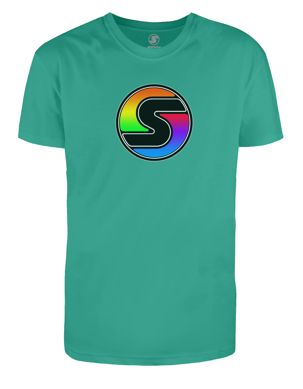 SXY BRAND WOMEN'S RAINBOW LOGO TEE