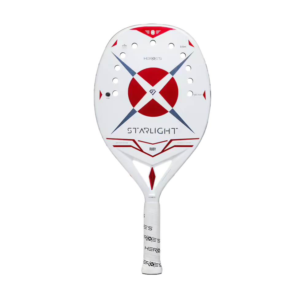 Heroes Starlight 2026 beach tennis racket with Glipper treatment for enhanced grip and control