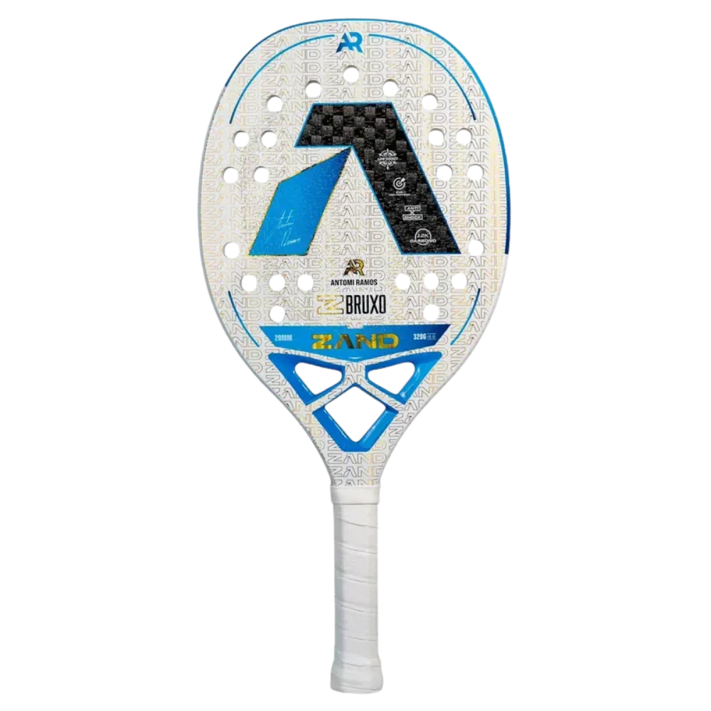 Zand Z Wizard Bruxo Antomi Ramos 2025 beach tennis racket main view with purple and black design