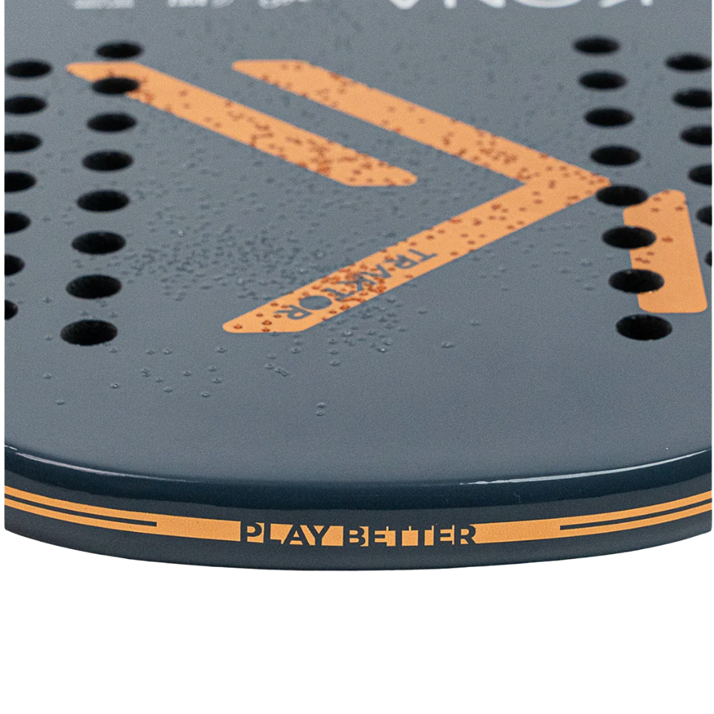 Kona Traktor Gray 2026 beach tennis racket top view