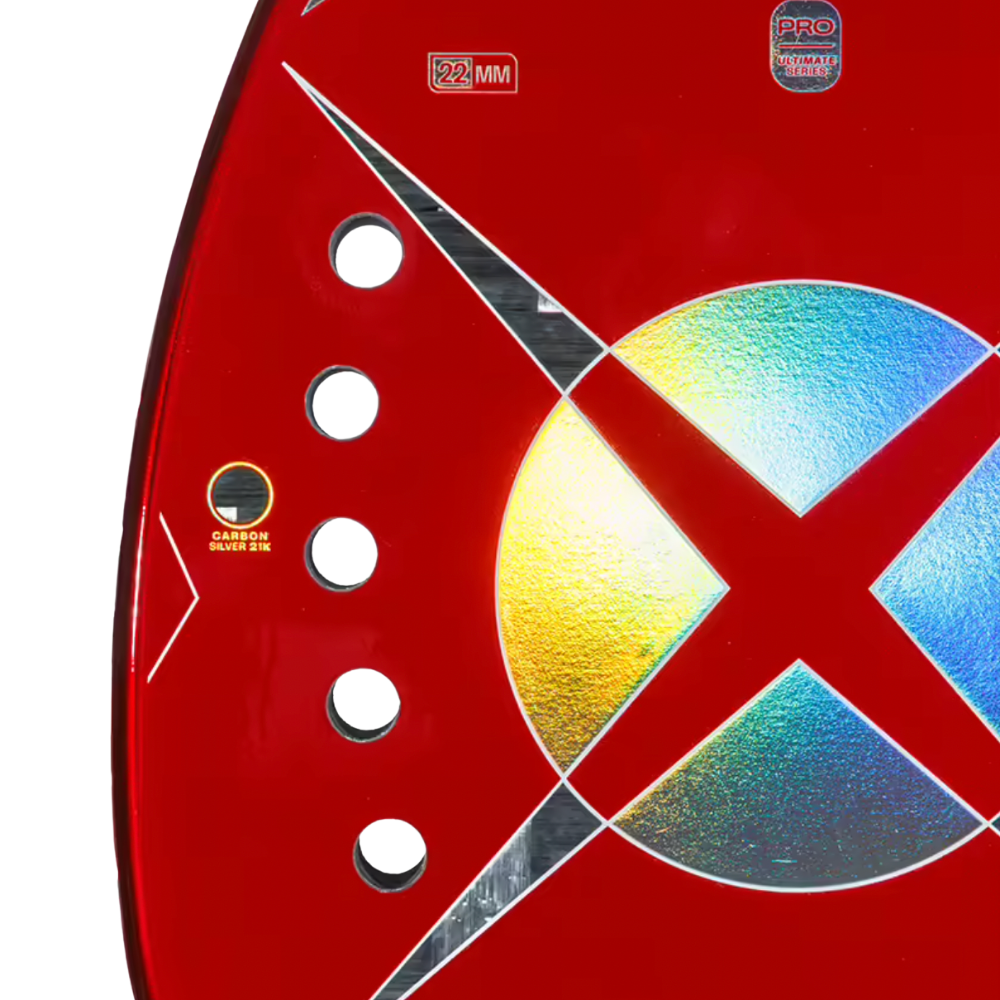 Heroes Aura 2026 Danny Cirella beach tennis racket face detail