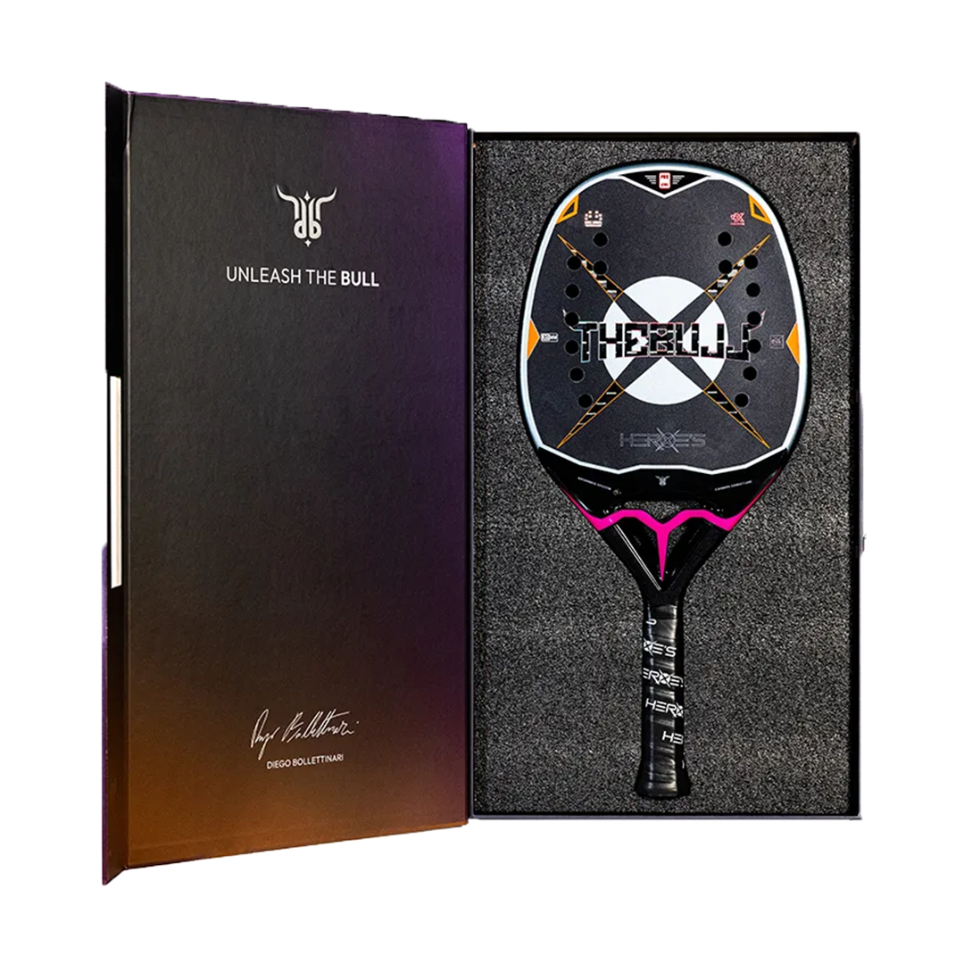 Heroes THE BULL 2025 Beach Tennis Racket + Grit Treatment