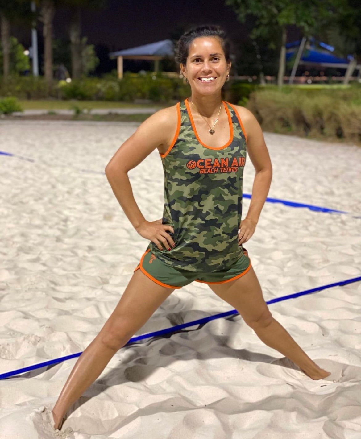 Ocean Air Women's Beach Tennis Camo Performance Set