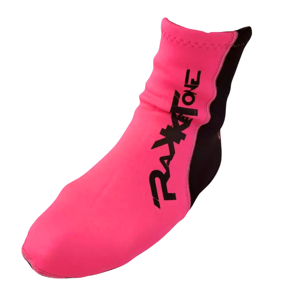 Rakkettone Pink & Black Neoprene Beach Tennis Socks