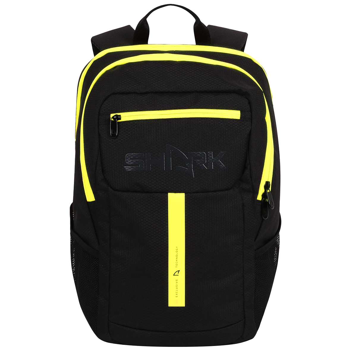 Shark Racket Backpack Black Yellow