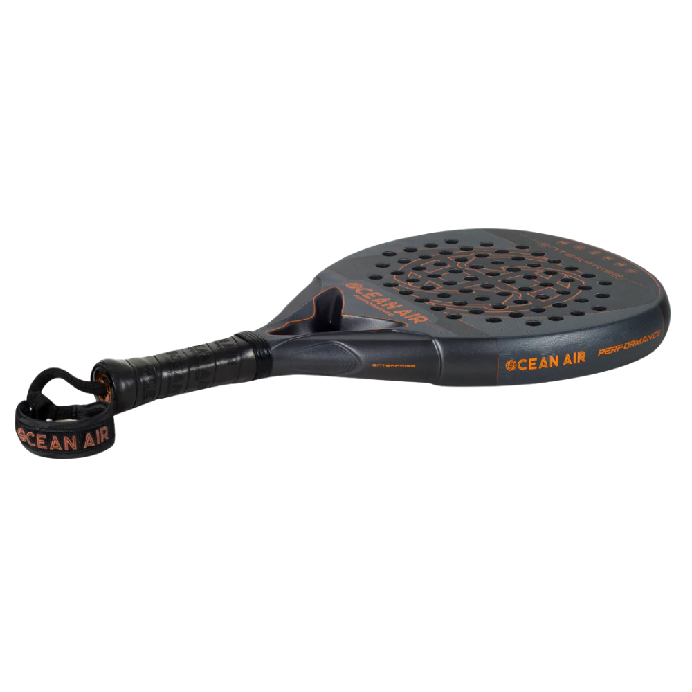 OceanAir Enterprise 2025 padel racket carbon surface texture detail