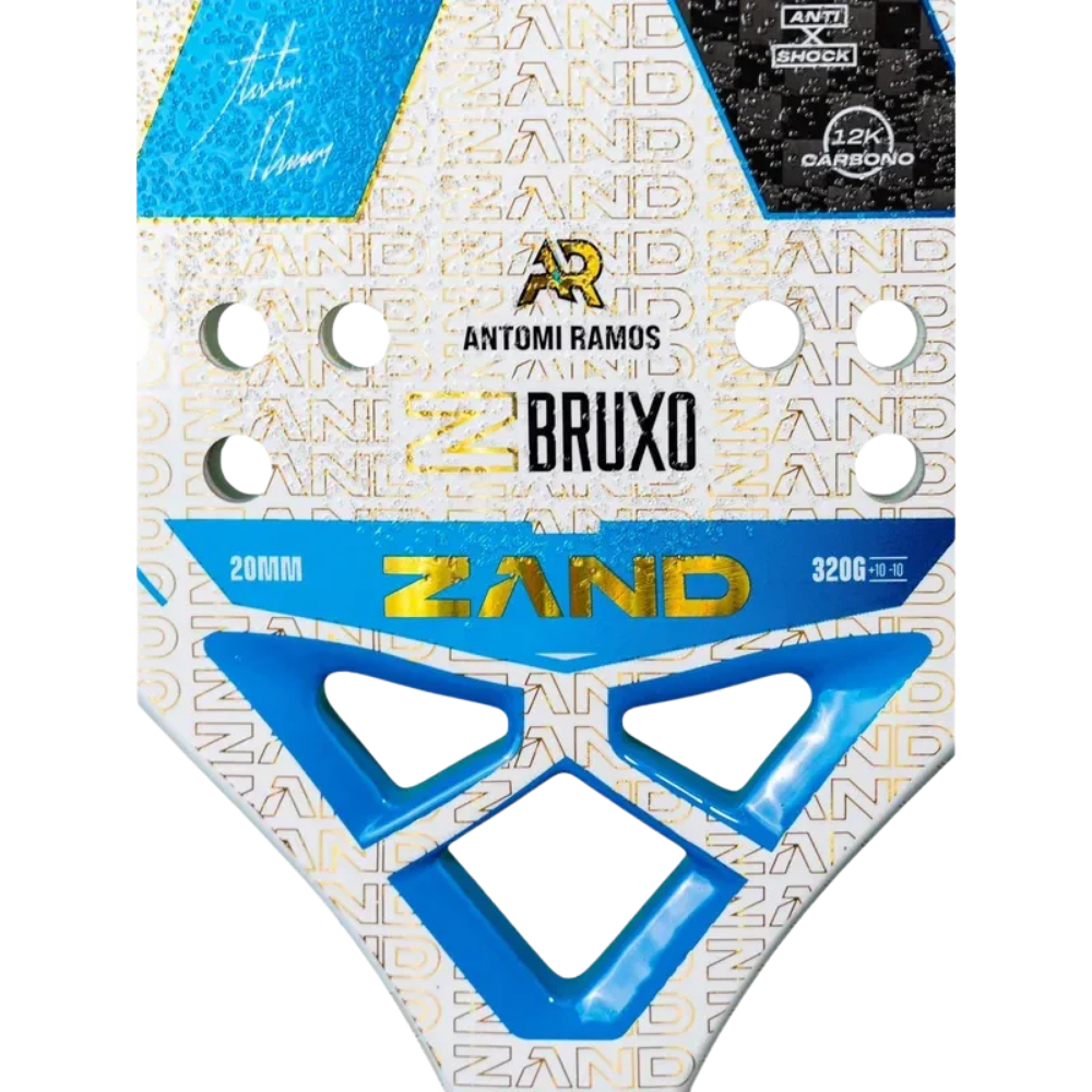Zand Z Wizard Bruxo Antomi Ramos 2025 beach tennis racket grip and handle detail
