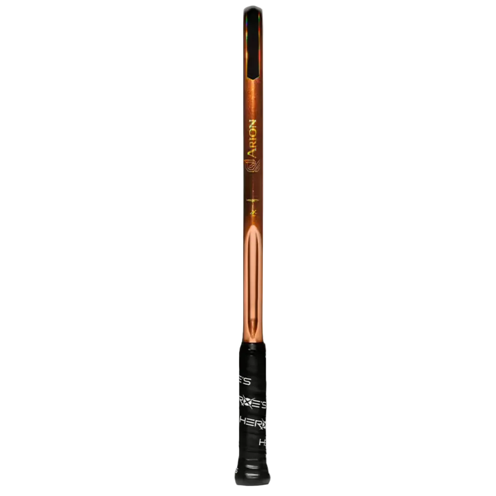 Heroes Arion 2026 beach tennis racket used by Andre Baran edge view