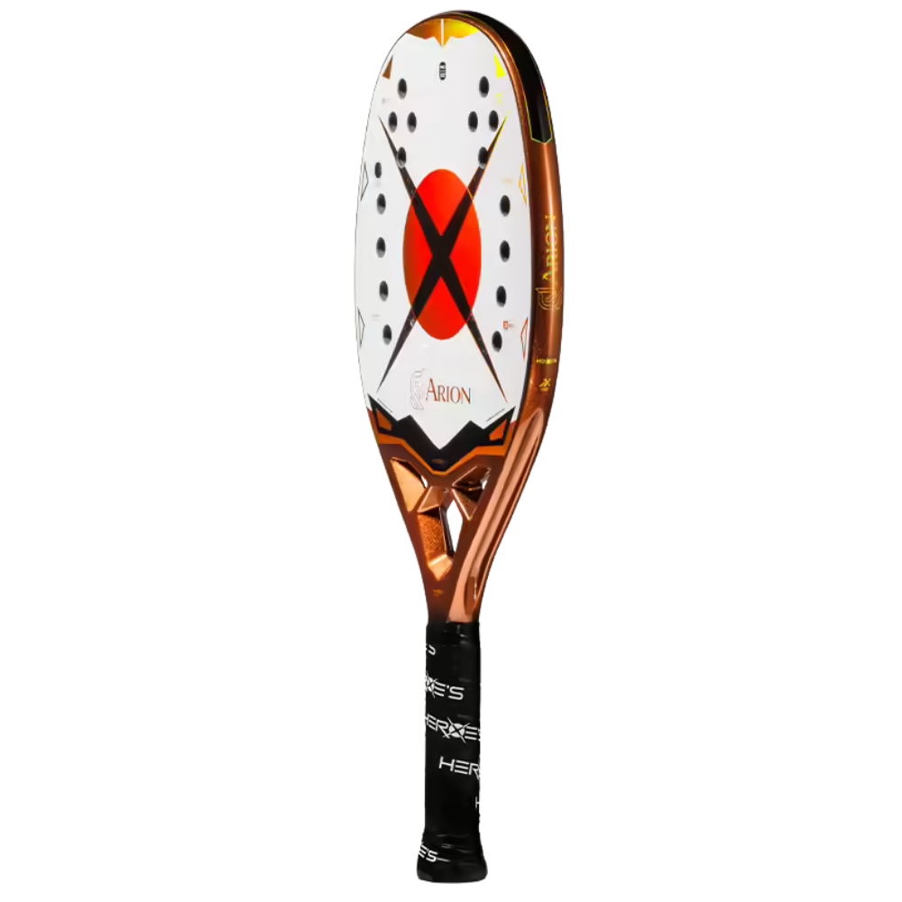 Heroes Arion 2026 beach tennis racket used by Andre Baran side view