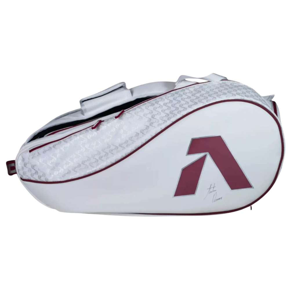 ZAND pro beach tennis racket bag white and red premium design main view