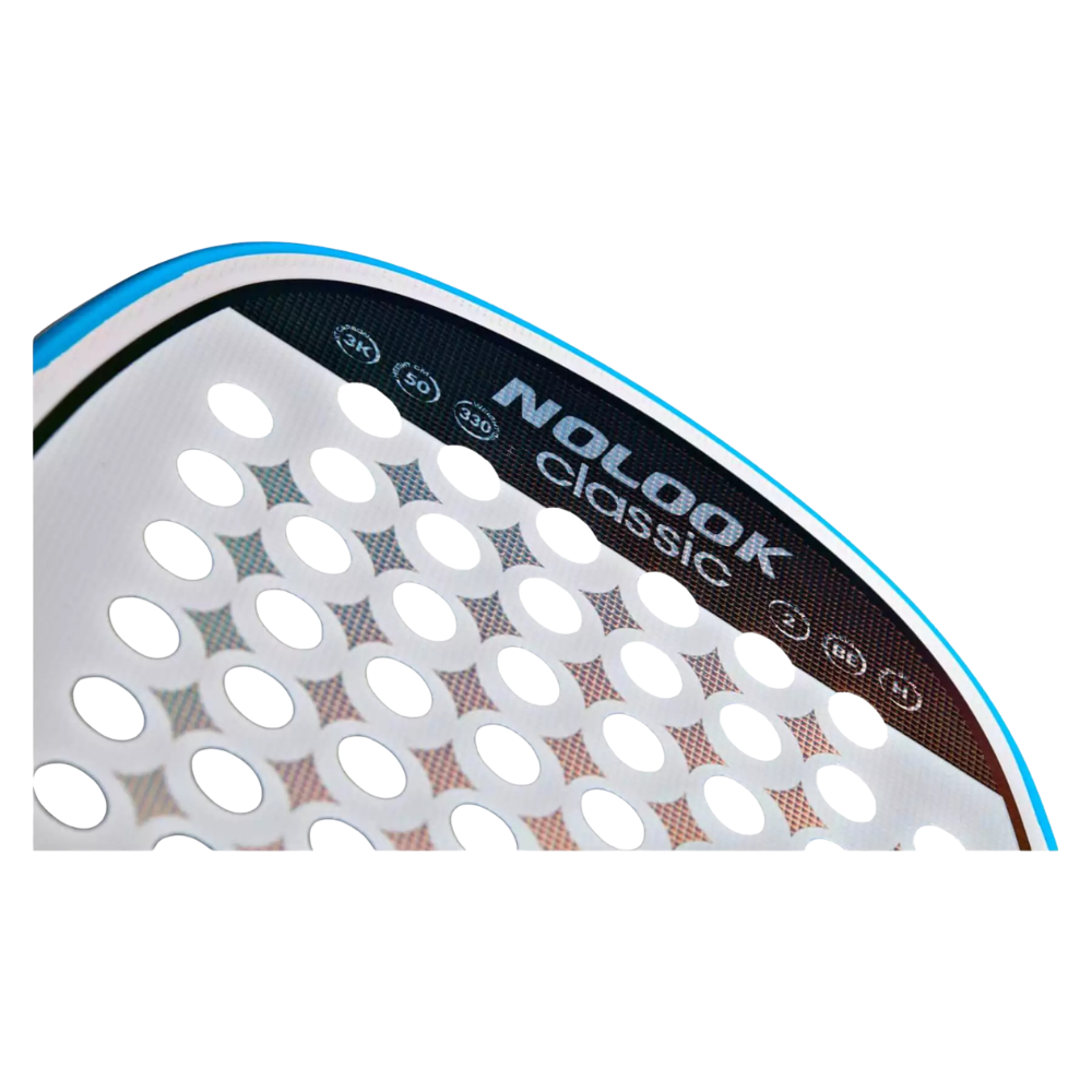 Close-up of Glipper treatment surface on Quicksand No Look Classic 2025 racket