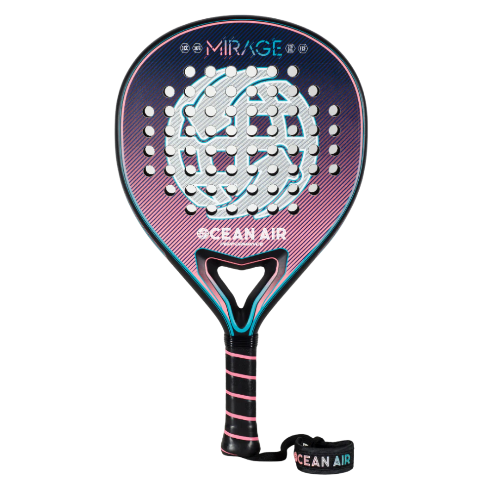 OceanAir 2025 Padel Mirage racket front view