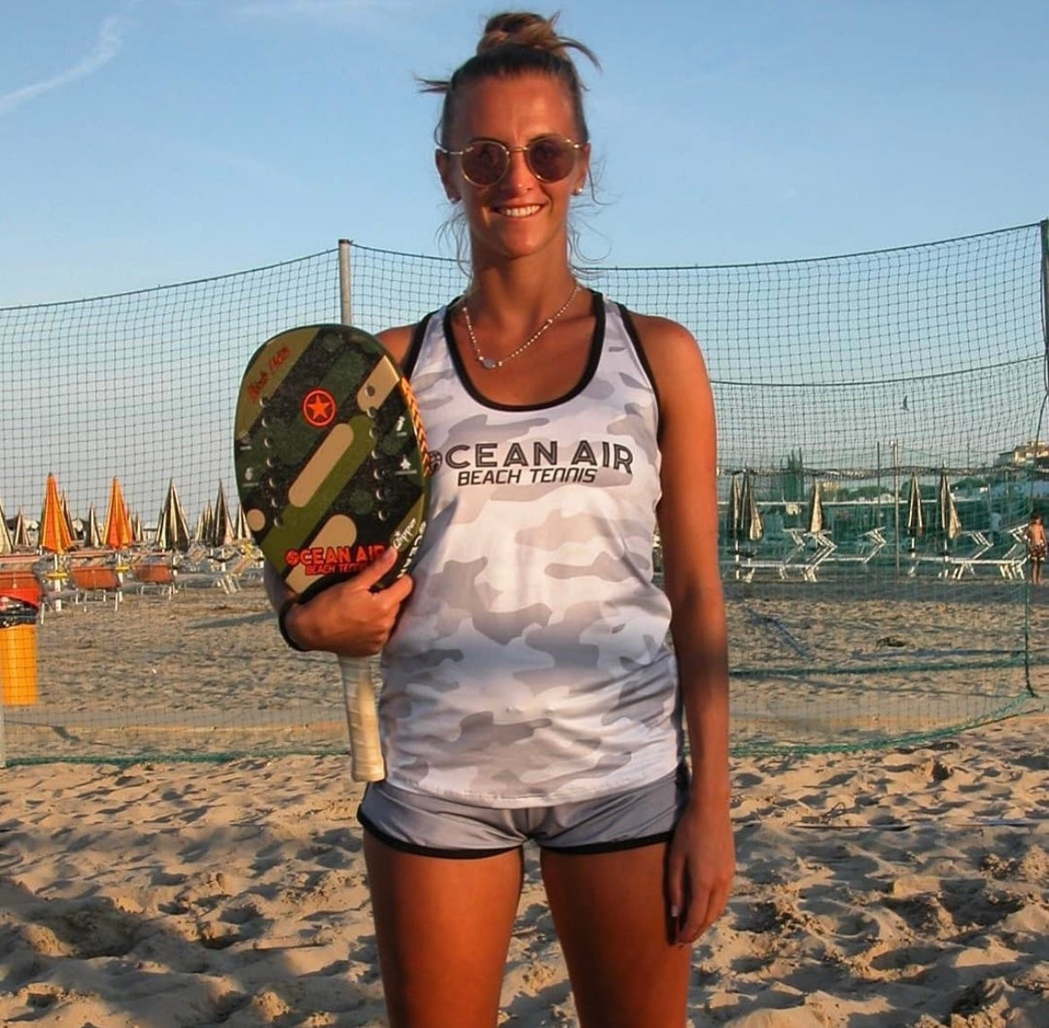 Ocean Air Women's Beach Tennis Camo Performance Set
